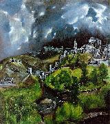 El Greco View of Toledo painting